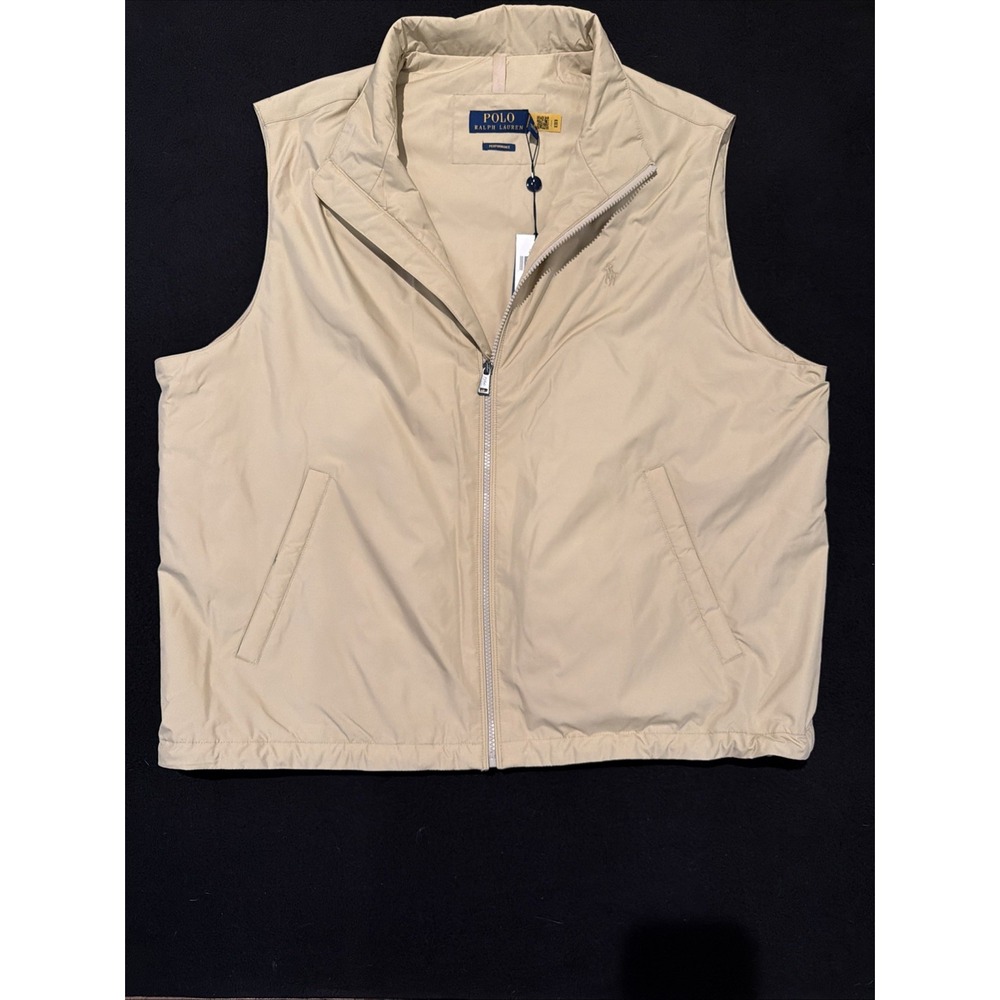 Polo Ralph Lauren Tan Performance Performance Mens Tan Vest Size XXL NWT